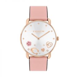 Montre femme coach elliot cuir rose 14504295 - analogiques - edora - 0