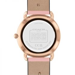 Montre femme coach elliot cuir rose 14504295 - analogiques - edora - 2