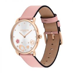 Montre femme coach elliot cuir rose 14504295 - analogiques - edora - 3