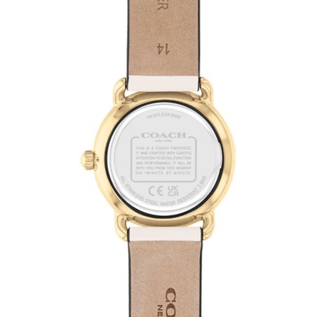 Montre femme coach elliot cuir blanc 14504305 – analogiques