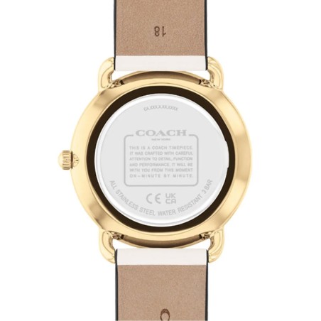 Montre femme coach elliot cuir blanc 14504294 – analogiques