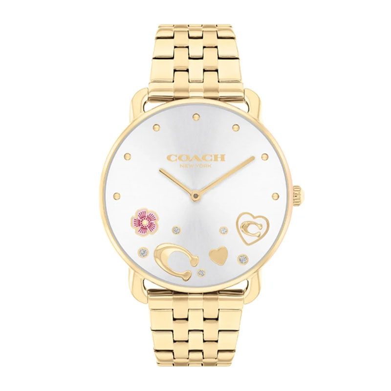 Montre femme coach elliot acier doré 14504349 - analogiques - edora