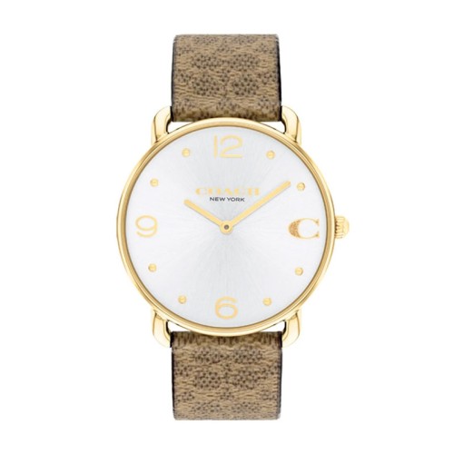 Montre Femme Coach Eliot cuir marron 14504205
