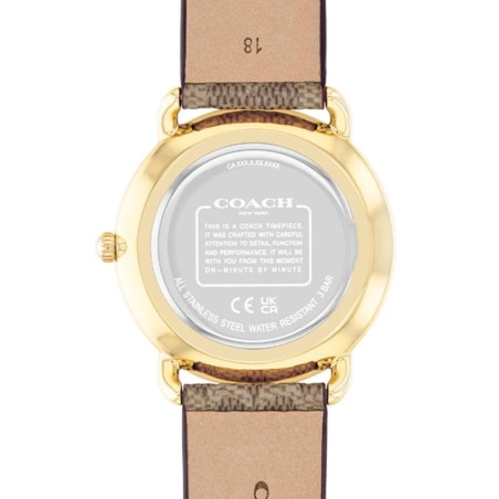 Montre femme coach eliot cuir marron 14504205 – analogiques