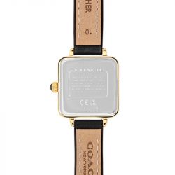 Montre femme coach cass cuir noir 14504225 - analogiques - edora - 3