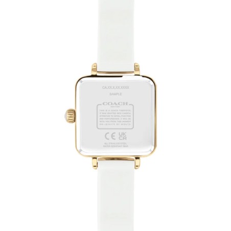 Montre femme coach cass cuir blanc 14504308 – analogiques