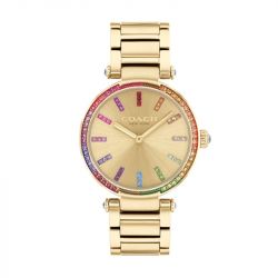 Montre femme coach cary acier doré 14504271 - analogiques - edora - 0