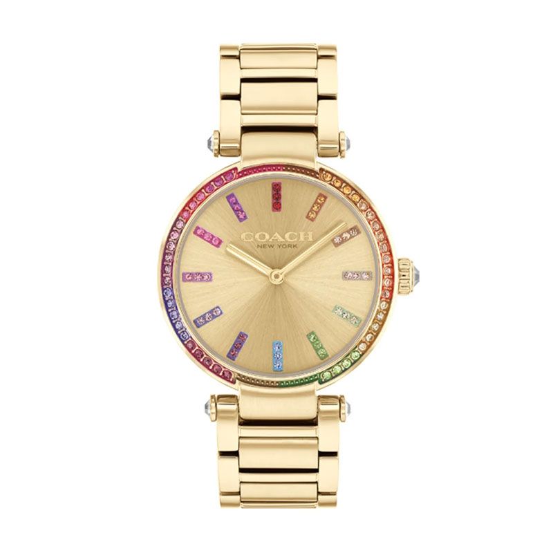 Montre femme coach cary acier doré 14504271 - analogiques - edora