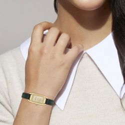 Montre femme coach cadie cuir vert 14504350 - analogiques - edora - 1