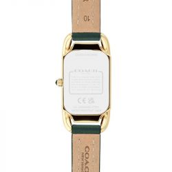 Montre femme coach cadie cuir vert 14504350 - analogiques - edora - 2