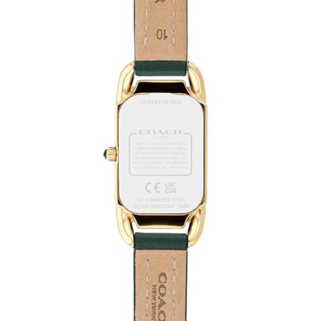 Montre femme coach cadie cuir vert 14504350 – analogiques