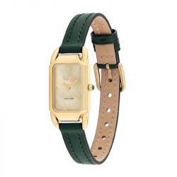 Montre femme coach cadie cuir vert 14504350 - analogiques - edora - 3