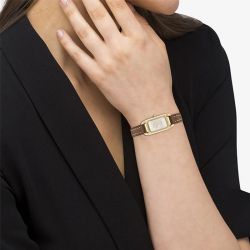 Montre femme coach cadie cuir marron 14504028 - analogiques - edora - 1