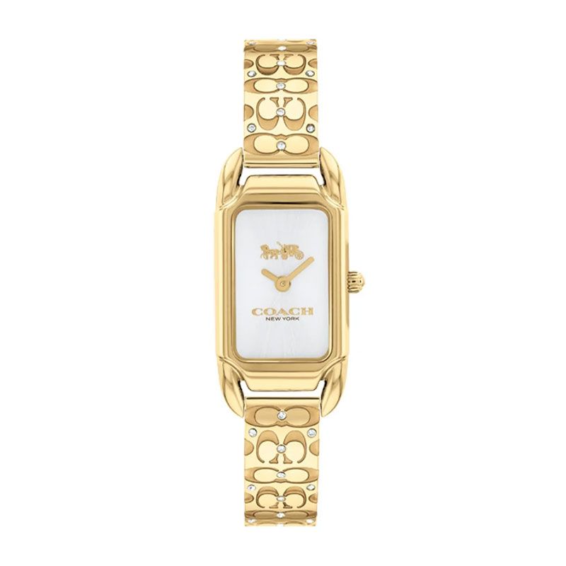 Montre femme coach cadie acier doré 14504196 - analogiques - edora