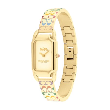 Montre femme coach cadie acier doré 14504195 – analogiques