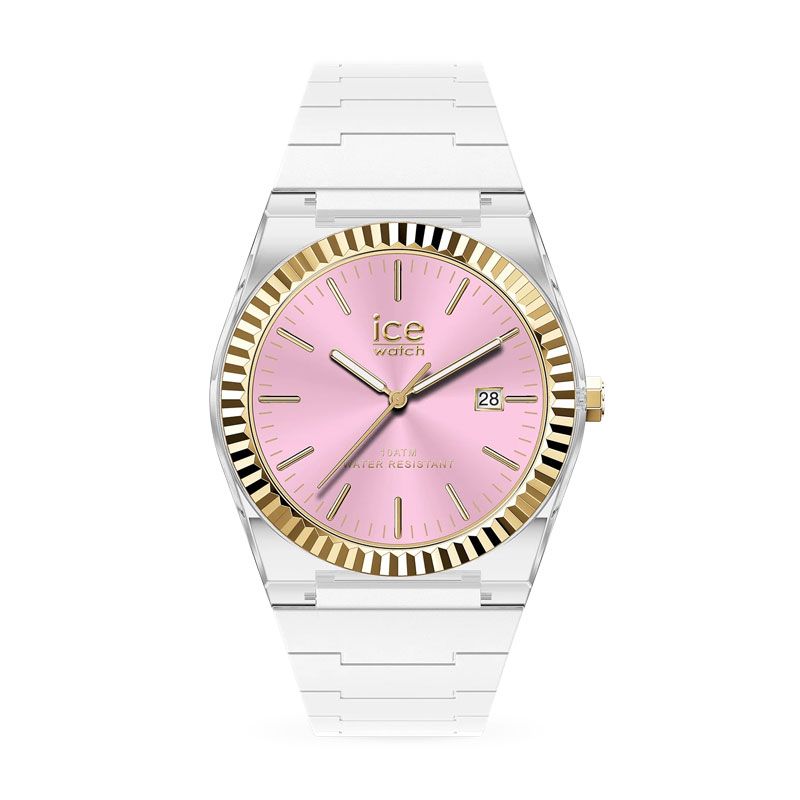 Montre femme ice power white white clear pink 024774 - montre-ice-watch-femme - edora