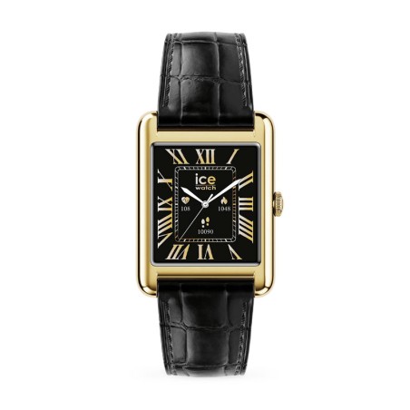 Montre unisexe connectée ice smart tk 2.0 rectangulaire 1.41 gold black 025287 – ice watch montre homme