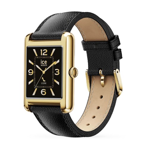 Montre unisexe connectée ICE smart TK 2.0 rectangulaire 1.41 cuir noir 025286