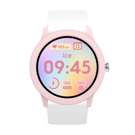 Montre enfant connectée ice smart junior rd 3.0 ronde pink white 025248 – montres connectées