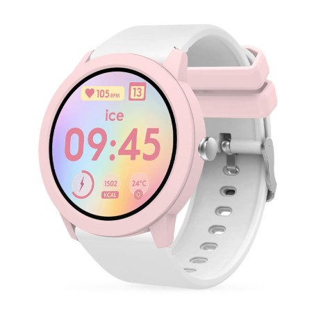 Montre enfant connectée ICE smart junior RD 3.0 ronde Pink White 025248