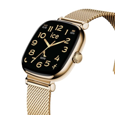 Montre unisexe connectée ice smart sq 2.0 carrée 1.70 gold 025234 – ice watch montre homme