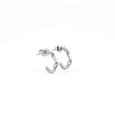 Creoles femme: créoles argent, or 18 carats & créoles or blanc - creoles - edora - 1