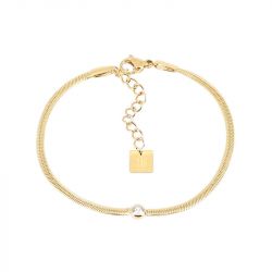 Bracelet femme zag adamo acier doré sbs25604-01wht - bracelets-acier - edora - 0