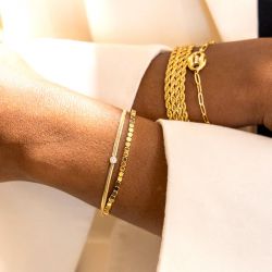 Bracelet femme zag adamo acier doré sbs25604-01wht - bracelets-acier - edora - 1