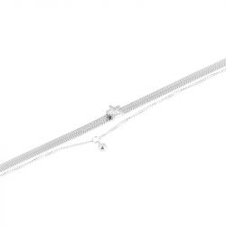 Bracelet femme zag altora acier argenté sbs24513-00wht - bracelets-acier - edora - 0