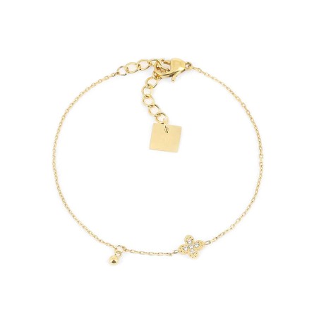Bracelet femme zag amaé acier doré sbs18300-01wht – bracelets acier