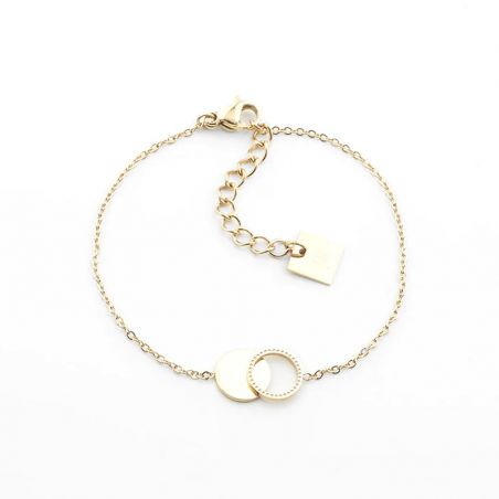 Bracelet femme, homme, or & argent : jonc, gourmette, manchette - bracelets-acier - edora - 1