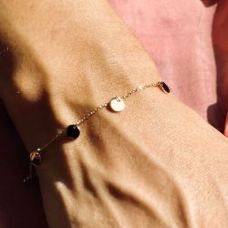 Bracelet femme zag confettis acier doré sbs4242-01uni - bracelets-acier - edora - 1