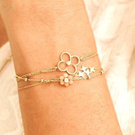 Bracelet femme ZAG Emilia acier doré SBS25381-01WHT