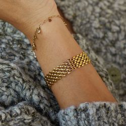 Bracelet femme zag nate acier argenté sbm26708-00uni - bracelets-acier - edora - 1