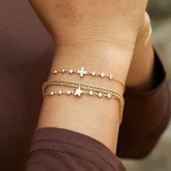 Bracelet femme zag nefertari acier argenté sbs26819-00wht - bracelets-acier - edora - 1