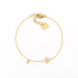 Bracelet femme zag newton acier doré sbs18297-01wht - bracelets-acier - edora - 0