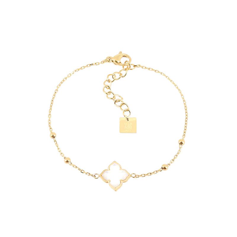 Bracelet femme zag racine acier doré sbs25398-01sel - bracelets-acier - edora