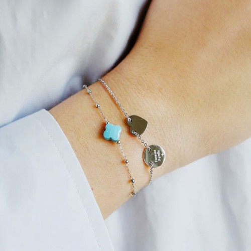 Bracelet Femme ZAG Velasquez acier argenté et nacre SBS07970-00SEL