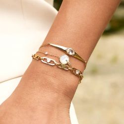 Bracelet femme zag ysolde acier argenté sbs26584-00sel - bracelets-acier - edora - 1