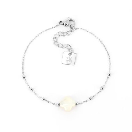 Bracelet femme zag velasquez acier argenté et nacre sbs07970-00sel – bracelets acier