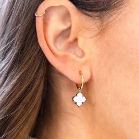 Boucles d'oreilles par matiere - creoles - edora - 2