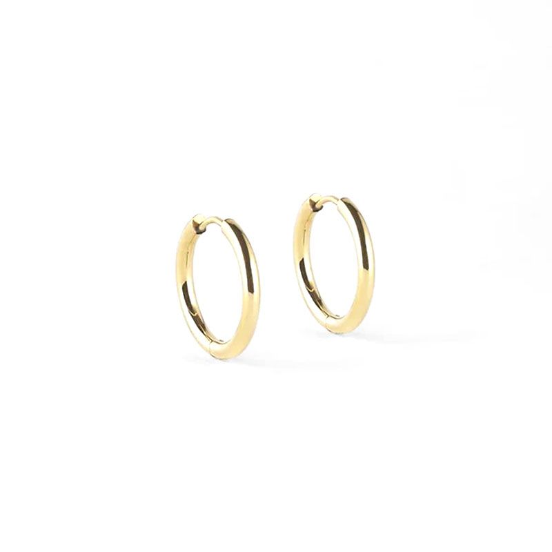 Boucles d'oreilles femme créoles zag rosa acier doré sec5879-01uni - creoles - edora