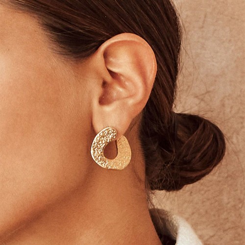 Boucles d'oreilles femme pendantes ZAG Brio acier doré SEM24160-01UNI