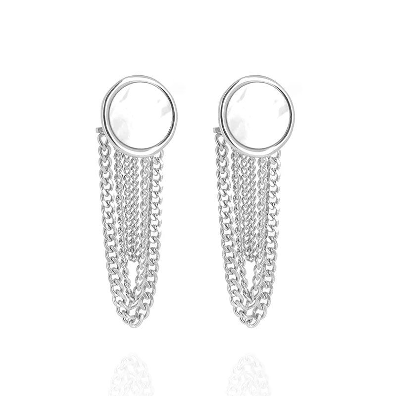 Boucles d'oreilles femme pendantes zag wida acier argenté sel25465-00sel - pendantes - edora