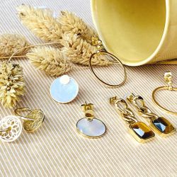 Boucles d'oreilles femme puces zag moon acier argenté sem10953-00sel - puces - edora - 3