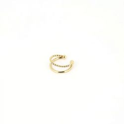 Earcuff femme zag randa acier doré slk13982-01uni - boucles-d-oreilles-acier - edora - 0