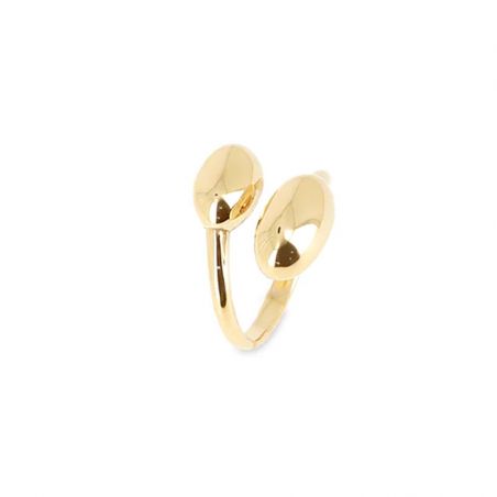 Bague acier homme & femme : bague en acier doré, noir, rose - bagues-acier - edora - 1