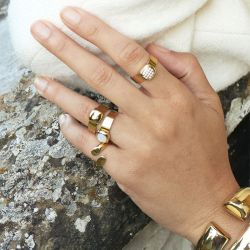 Bague femme zag bernie acier argenté srm26650-00uni - bagues-acier - edora - 1