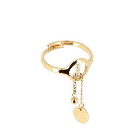 Bague acier homme & femme : bague en acier doré, noir, rose - bagues-acier - edora - 1