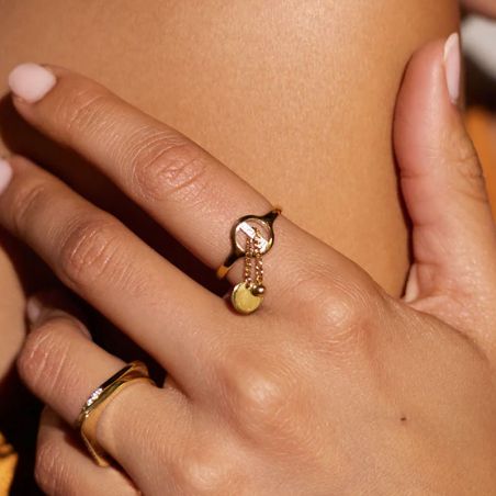 Bague acier homme & femme : bague en acier doré, noir, rose - bagues-acier - edora - 2